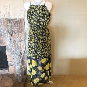 Navy floral maxi Dress